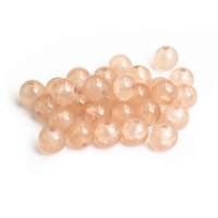 Crackleglasperlen in beige 8mm 30 Stück