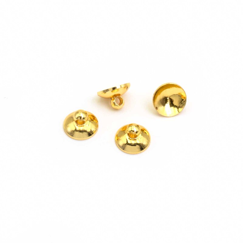Aufhängung für Hohlperlen 8 mm vergoldetes Messing 4 Stück