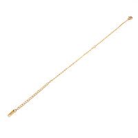 Armband Rohling aus Edelstahl mit Goldbeschichtung 18cm 1...