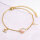 Armband Rohling aus Edelstahl mit Goldbeschichtung 18cm 1 Stück
