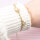 Armband Rohling aus Edelstahl mit Goldbeschichtung 18cm 1 Stück