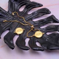 Fassungen als Verbinder mit Auge und Goldbeschichtung...