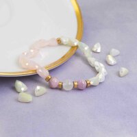 facettierte Perlen als Dreieck in mintfarben 8x6mm 10...