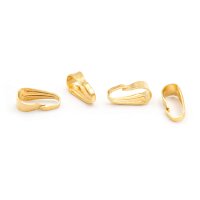 Collierschlaufen aus 304 Edelstahl in goldfarben 3x8mm 4...