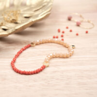 Glasschliffperlen in rot 3x2mm 50 Stück