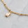 Biegeringe aus 304 Edelstahl mit 18k Gold beschichtet 2,5mm 50 Stück