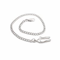 Uhrenkette mit Karabiner und Hakenverschluss in...