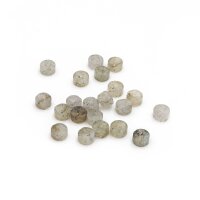 Heishi Perlen aus Labradorit in grau 4,5 mm 20 Stück