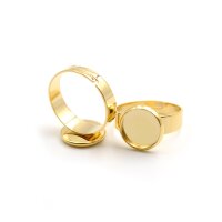 Ringrohlinge aus 304 Edelstahl in goldfarben für...