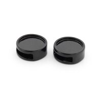 Schiebeperlen in Schwarz für 12 mm Cabochon 2...