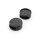 Schiebeperlen in Schwarz für 12 mm Cabochon 2 Stück