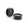 Schiebeperlen in Schwarz für 12 mm Cabochon 2 Stück