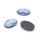 Resin-Kameen Cabochons Lady-Profil Blau-Weiß - 25 x 18 mm - 3 Stück