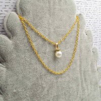 Gliederkette mit gedrehten Gliedern in goldfarben 4x3mm 5m