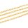 Gliederkette mit gedrehten Gliedern in goldfarben 4x3mm 5m