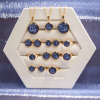 Cabochon Bastelset mit Sternzeichen aus Edelstahl in...