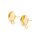 Ohrstecker aus 304 Edelstahl in goldfarben für 10mm Cabochons 2 Stück