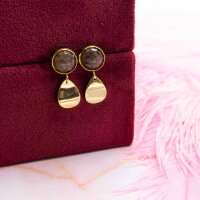 Cabochons facettiert aus natürlichem Labradorit 10mm...