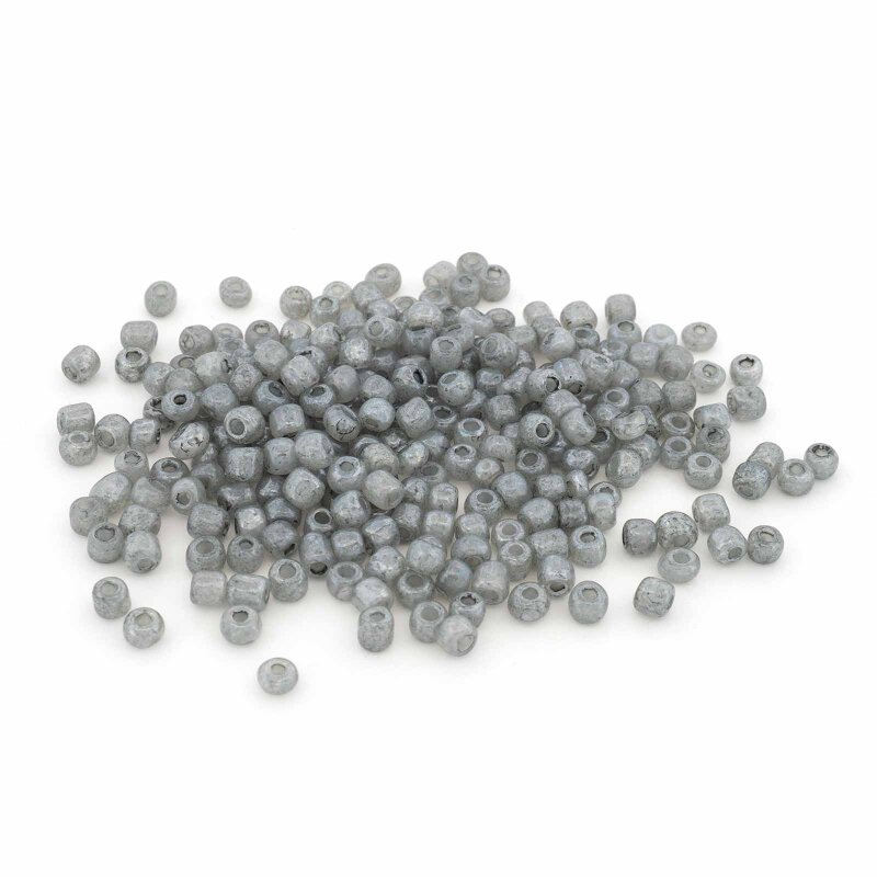 Rocailles Perlen in Grau 4 mm 20 g