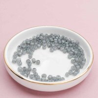 Rocailles Perlen in Grau 4 mm 20 g