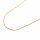 Zarte fertige Coreana Kette aus Messing roségold plattiert 45cm 1 Stück