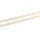 Gliederkette aus Messing mit gedrehten Gliedern 5x3,5mm 18k Gold beschichtet 1m