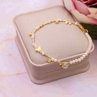 Perlen als Schmetterling aus Messing 18k Gold beschichtet...