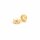Zwischenperlen mit Prägung 18k Gold beschichtet 6mm 2 Stück