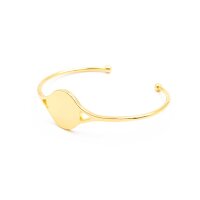 Armreif aus Messing 18k Gold beschichtet mit 18mm...