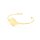 Armreif aus Messing 18k Gold beschichtet mit 18mm Klebefläche