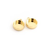 Fassungen 18k Gold beschichtet 11 mm für 10 mm...