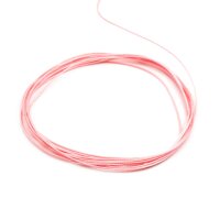 Polyesterkordel gewachst in flamingofarben 0,8mm 10 Meter