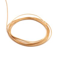 Polyesterkordel gewachst in nougat 0,8mm 10 Meter