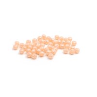 Glasschliffperlen in apricot 3,5x3mm 50 Stück