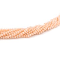 Glasschliffperlen in apricot 3,5x3mm 50 Stück