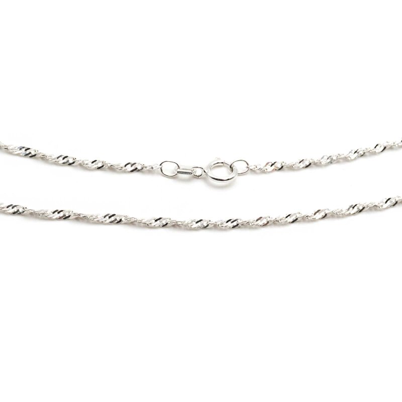Singapurkette aus 925 Sterling Silber 50cm 1 Stück