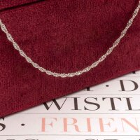 Singapurkette aus 925 Sterling Silber 50cm 1 Stück