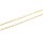 Gliederkette mit flachen Gliedern aus Messing 14K Goldbeschichtung 9,5x2,7mm 1 Meter