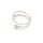 Ringrohling aus 925 Sterling Silber für halbgebohrte Perlen 1 Stück