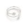 Ringrohling aus 925 Sterling Silber für halbgebohrte Perlen 1 Stück