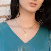 Kette Benediktus mit Münzanhänger aus Edelstahl