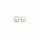 Süßwasserperlen Grau 8,5x7mm halbgebohrt Zuchtperlen 2 Stück