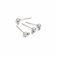 Ohrstecker mit Öse aus Edelstahl 6 Stück