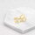 Creolen aus Messing, 18K Gold beschichtet, 12 mm, 4 Stück