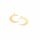 Anhänger als Mond 18k Gold beschichtet 2 Stück