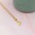 Anhänger als Mond mit Zirkonia 18k Gold beschichtet 2 Stück
