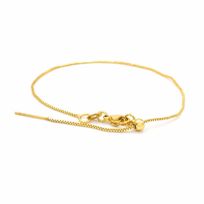 Armband Rohling aus Messing mit 18k Gold Beschichtung 20cm 1 Stück