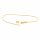 Armband Rohling aus Messing mit 18k Gold Beschichtung 20cm 1 Stück
