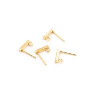 Ohrstecker mit Öse 10 mm aus Edelstahl in Goldfarben...