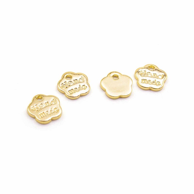 Anhänger Handmade mit 18k Gold Beschichtung 4 Stück
